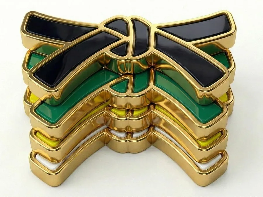 The Lean Six Sigma belt levels shown as a progression.